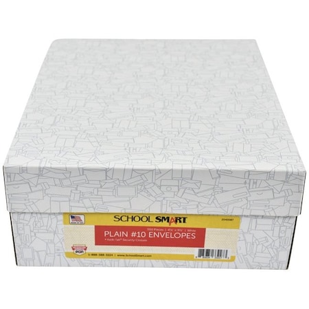 School Smart ENVELOPE NO 10 KWIK TAK SECURITY  BX OF 500 PK 2040087-2649